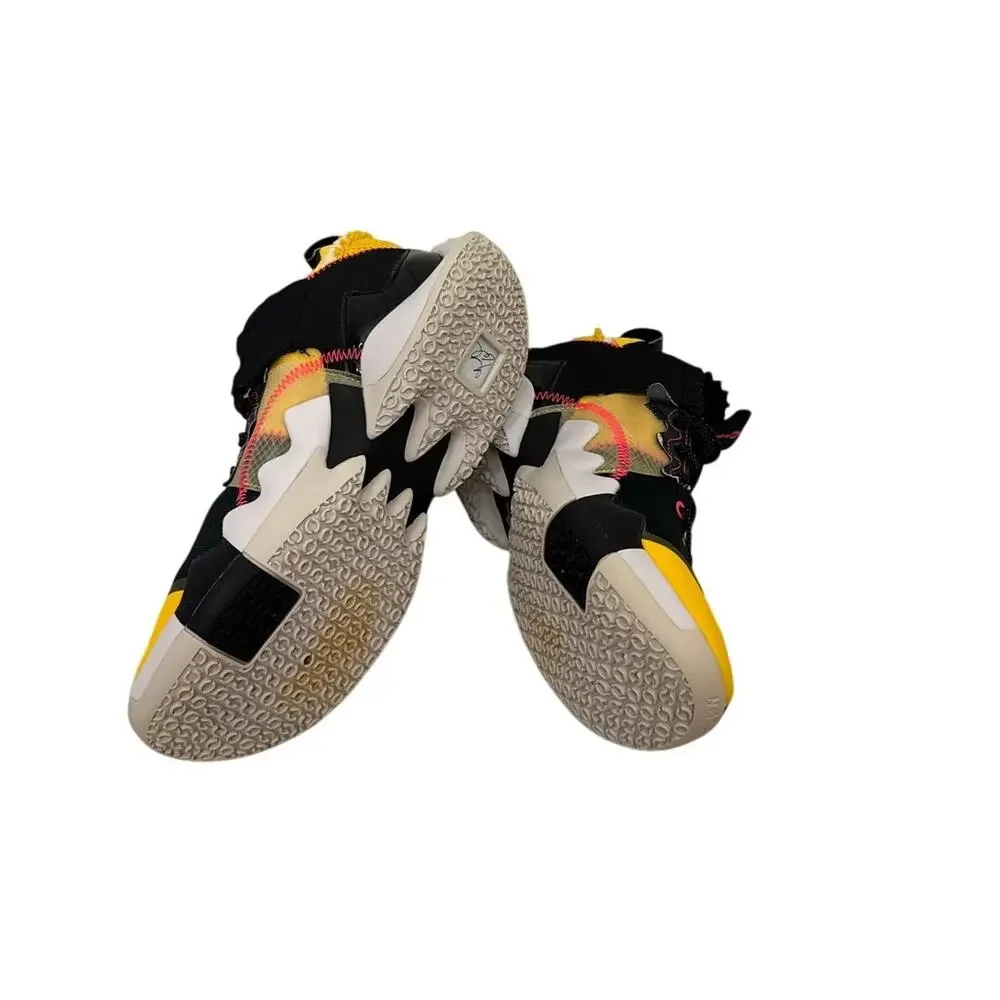 Air Jordan Shoes Why Not Zer0.2 SE Black Yellow Sneakers Size Youth 6.5